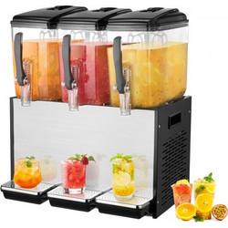 VEVOR Εμπορικός Διανομέας Ποτών 12L x 3 Δεξαμενές Κρύου Χυμού SYYLJJBSJXS1AAIQKV2