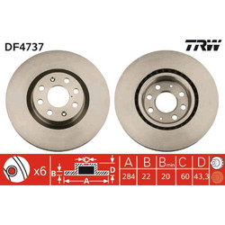 Trw Δισκόπλακα - DF4737