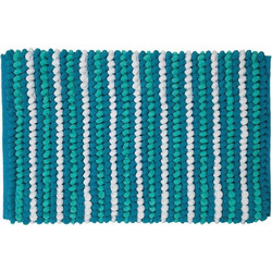 Πατάκι Μπάνιου Bright Turquoise Sealskin 50X80cm Πολυέστερ