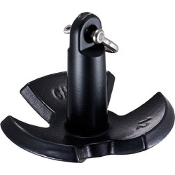 VEVOR River Anchor 12 LBS Boat Anchor Χυτοσίδηρος Μαύρο βινύλιο με αγκύλη