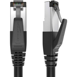 KabelDirekt καλώδιο δικτύου Cat 8, 40 Gigabit, εύκαμπτη και αδιάβροχη κατασκευή 1m για μέγιστη ταχύτητα οπτικών ινών και για παιχνίδια υπολογιστή, PS5, Xbox