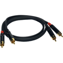 MASTER AUDIO RCA620-1 Τερματισμένο Καλώδιο 2xRCA / 2xRCA, 1m