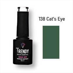 Trendy Soak Off 138 Cat Eye Ημιμόνιμο Βερνίκι Νυχιών 6ml