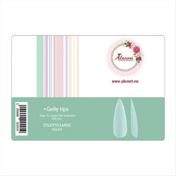 Alezori Gelly AG-04 Large Stiletto Tips Νυχιών 240τμχ