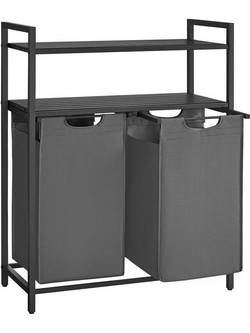Vasagle Καλάθι Απλύτων Μεταλλικό 73x33x92cm Γκρι (BLH211G01) (VASBLH211G01)