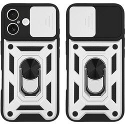 Sonique Ring Armor CamPro Θήκη iPhone 16 Plus Silver