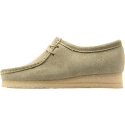 WALLABEE SUEDE LACE UP MOCCASINS WOMEN CLARKS