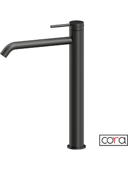 Μπαταρία Νιπτήρα Υψηλή με Βαλβίδα Clic-Clac Cosmo PVD Black Brushed Inox 316L
