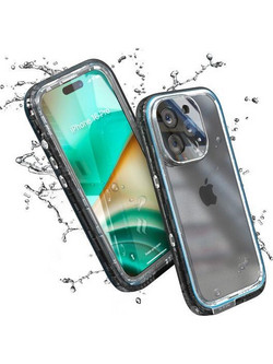 Θήκη Catalyst Αδιάβροχη προστασίας Total Protection για APPLE iPhone 16 Pro 6.3 2024 - ΜΑΥΡΟ - CATIPHO16BLKMP