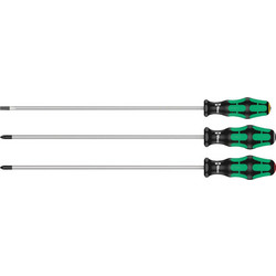 Wera 335/350/355/3 Screwdriver Set Kraftform Plus, 300mm Blades