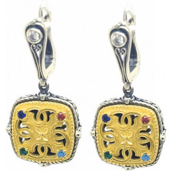 Anastasios Creations Γυναικεία Σκουλαρίκια Κρεμαστά από Ασήμι 925 με Ζιργκόν FSK946