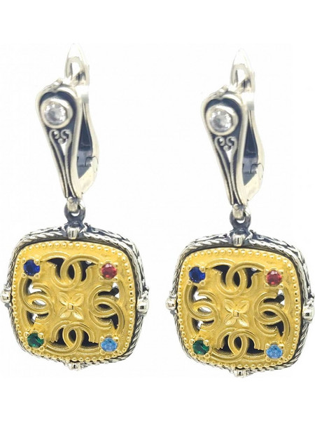 Anastasios Creations Γυναικεία Σκουλαρίκια Κρεμαστά από Ασήμι 925 με Ζιργκόν FSK946