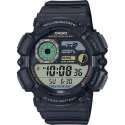 Casio Ψηφιακό Ανδρικό Ρολόι Χρονογράφος με Μαύρο Καουτσούκ Λουράκι WS-1500H-1AVEF