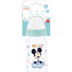 Stor Πλαστικό Μπιμπερό με Θηλή Σιλικόνης 0m+ Mickey 240ml
