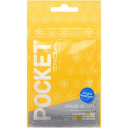 Tenga Pocket Stroker Spark Beads Pocket Sleeve Αυνανιστήρι Yellow