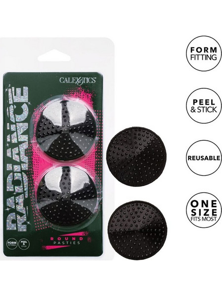 CALEXOTICS - RADIANCE ROUND SHAPE JEWEL NIPPLE COVERS