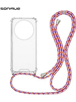 Sonique Armor Clear Θήκη (Honor Magic5 Lite 5G) Rainbow Κοραλλί