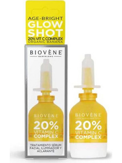 Biovene Glow Shot 20% Vitamin C Facial Ενυδατικό Serum Προσώπου για Λάμψη με Βιταμίνη C 10ml