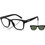 Arnette AN4347U 27581W Ανδρικός Σκελετός Γυαλιών Οράσεως με Clip-On Κοκάλινος Μαύρος