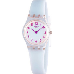 Swatch Γυναικείο Ρολόι με Γαλάζιο Καουτσούκ Λουράκι LK396