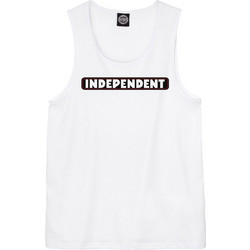 INDEPENDENT BAR LOGO VEST WHITE