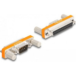 DB25 Serial Female To DB9 Pin Serial Male D-Sub Adaptor Αντάπτορας Σειριακός Delock 66982
