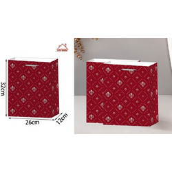 Σετ Χάρτινες Σακούλες Δώρου 26x12x32cm 12 τεμαχίων ForHome 002024 - For Home