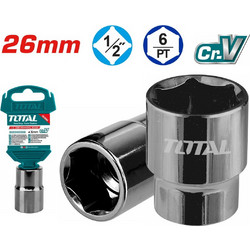 TOTAL ΚΑΡΥΔΑΚΙ ΕΞΑΓΩΝΟ 1/2" 26mm (THTST12261)