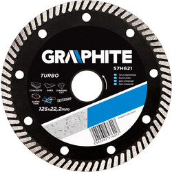 GRAPHITE ΔΙΑΜΑΝΤΟΔΙΚΟΣ TURBO 125MM ΔΟΜΙΚΩΝ ΥΛΙΚΩΝ