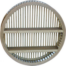 Ραφιέρα bamboo καφέ χρ. Στρογγ Φ51Χ12,5