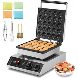 Μηχανή Μίνι Ολλανδικών Pancake 43mm 25τμχ VEVOR 1700W για Επαγγελματική Χρήση SYJBJDP25KF07JF6PV2