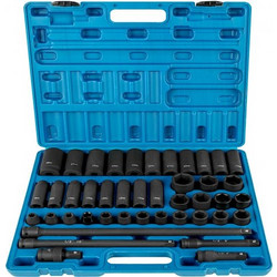 Σετ Καρυδάκια VEVOR 1/2" 43 Τεμ. 6-γωνικά, 9-30mm (Κανονικά/Βαθιά) CJTT43PC12INZJ001V0