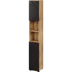 PoliHome Mazi Στήλη Μπάνιου Δαπέδου MDF Black 162824129