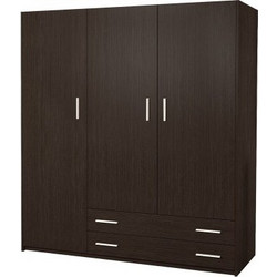Sarris SB Τρίφυλλη Ντουλάπα Ρούχων Wenge 150x60x180cm 28