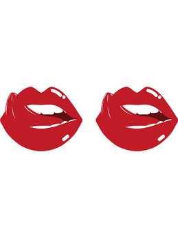 Sexy Red Lips Nipple Cover