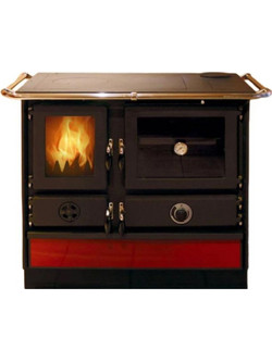 Mbs Thermo Magnum 17KW Red Ξυλόσομπα Καλοριφέρ με Φούρνο 17kW