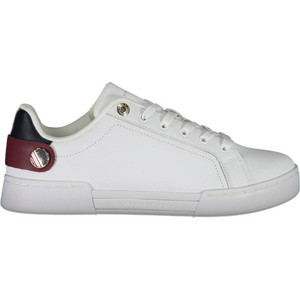 Tommy Hilfiger Button Detail Court Γυναικεία Sneakers Λευκά FW0FW06733-YBR Tommy Hilfiger Button Detail Court Γυναικεία Sneakers Λευκά FW0FW06733-YBR