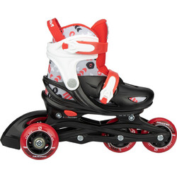 Nijdam Inline Rollers Παιδικά Μαύρα Κόκκινα N22AA02