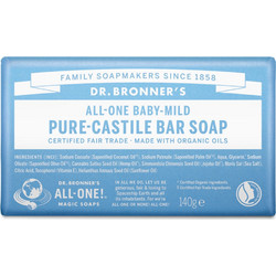 Dr. Bronner's Baby Unscented Pure Castile Bar Σαπούνι 140gr