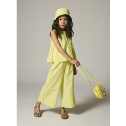 Παιδική Παντελόνα για Κορίτσια Yellow Embroidery ΚΙΤΡΙΝΟ
