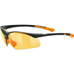 Uvex Sportstyle 223 S53.0.982.2212 Αθλητικά Γυαλιά Ηλίου Μάσκα Κοκάλινα Μαύρα με Πορτοκαλί Polarized Φακό