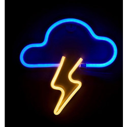 Muitomas Επιτραπέζιο Φωτιστικό Neon LED Κεραυνός