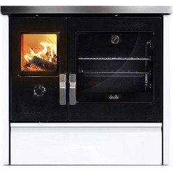Deville Melisse 90 White Μαντεμένια Ξυλόσομπα με Φούρνο 9kW