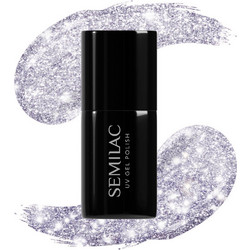 Semilac Hollywood Silver 461 Glitter Ημιμόνιμο Βερνίκι Νυχιών 7ml