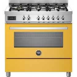 Bertazzoni PRO96L1EGIT Κουζίνα Ηλεκτρική 86lt με Εστίες Αερίου 89.5cm