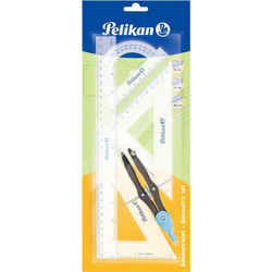 Σετ Γεωμετρίας Pelikan 30cm Με Διαβήτη