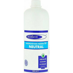 Ecofarm Ήπια Αλκοολούχος Λοσιόν 70° Neutral 1lt