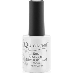 Quickgel Mini Velvet Dry Top Coat Ημιμόνιμο Βερνίκι Νυχιών 7.5ml