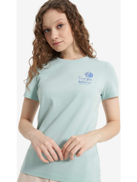 DEMIX Κοντομάνικη Μπλούζα W D motivational slogan tee BLUE γυναίκες