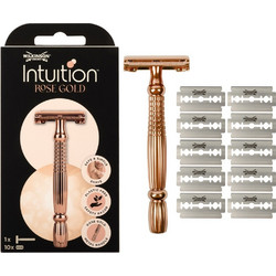 Wilkinson Sword Intuition Double Edge Ξυραφάκι με Ανταλλακτικές Κεφαλές Rose Gold
